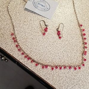 Necklace and matching earrings